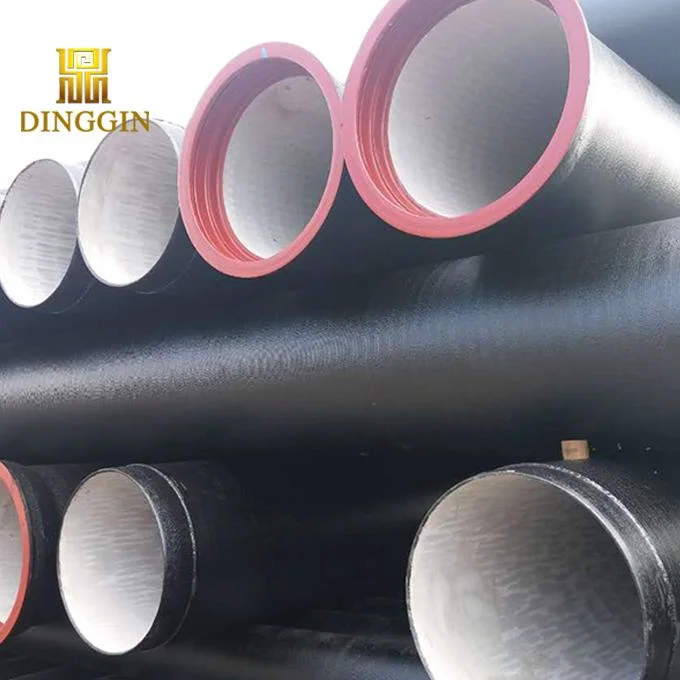 ISO2531 En545 Black Bitumen Paint 6m Push on Joint Ductile Iron Pipe Price K9