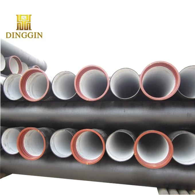 ISO2531 En545 Black Bitumen Paint 6m Push on Joint Ductile Iron Pipe Price K9