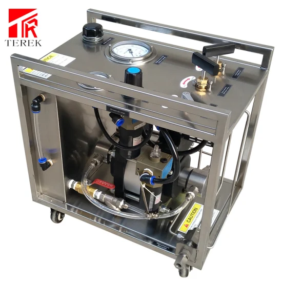Terek 400 MPa 고압 공압 액체 펌프 유압 수력 파이프 실린더 튜브 테스트