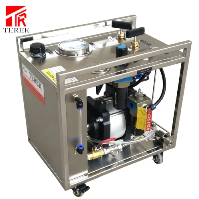 Terek 브랜드 고압 공기 구동 수압 테스트 펌프 파이프 호스 유압 테스트 액체 압력 테스트