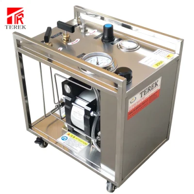 Terek 브랜드 밸브 파이프 호스 및 실린더 테스트를 위한 고품질 공압 Liuqid 부스터 펌프 수압 수압 테스트